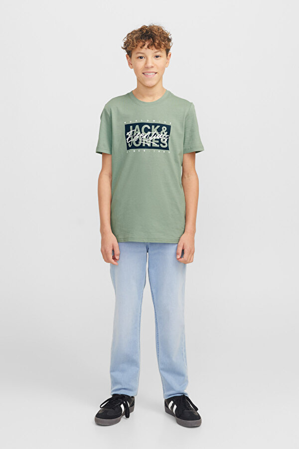 Jack & Jones JJCOLTON TEE SS Yeşil Erkek Çocuk Kısa Kol T-Shirt