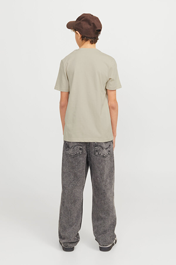 Jack & Jones JJCOLTON TEE SS Bej Erkek Çocuk Kısa Kol T-Shirt