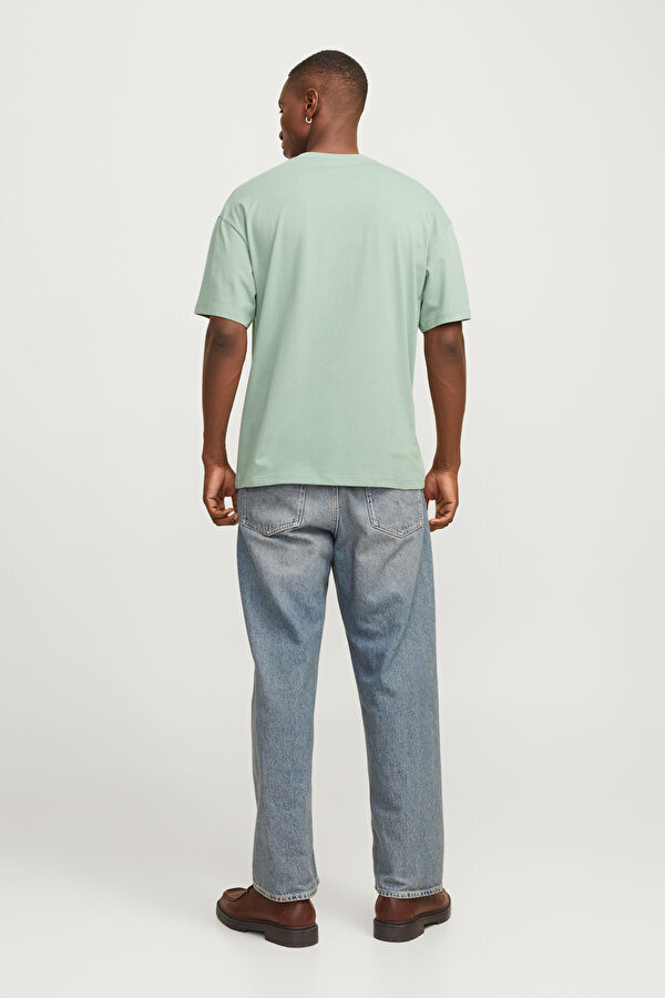 Jack & Jones JJEBRADLEY TEE SS O-NECK Yeşil Erkek Kısa Kol T-Shirt