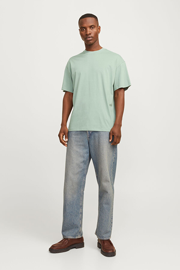 Jack & Jones JJEBRADLEY TEE SS O-NECK Yeşil Erkek Kısa Kol T-Shirt