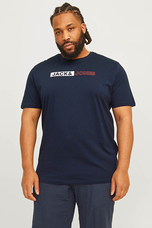 Jack & Jones JJECORP LOGO TEE PLAY SS Lacivert Erkek Kısa Kol T-Shirt