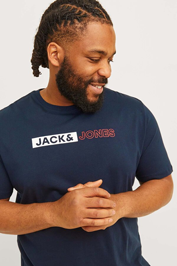 Jack & Jones JJECORP LOGO TEE PLAY SS Lacivert Erkek Kısa Kol T-Shirt