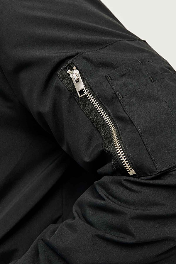 Jack & Jones JJERUSH BOMBER NOOS PLS Siyah Erkek Ceket