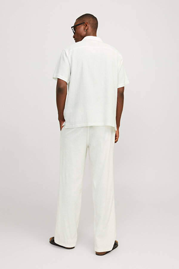 Jack & Jones JORLUKE CRINKLE RESORT Beyaz Erkek Gömlek