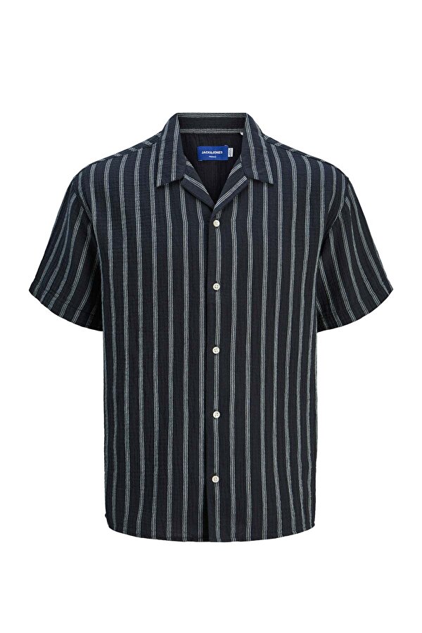 Jack & Jones JOREASTER PATRAS RESORT Lacivert Erkek Gömlek