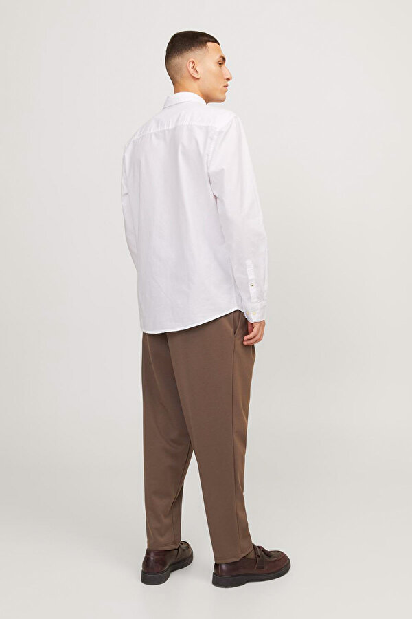 Jack & Jones JJEOXFORD SHIRT LS NOOS Beyaz Erkek Gömlek