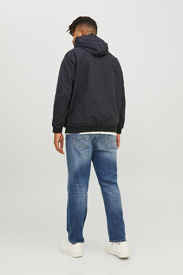 Jack & Jones JJERUSH HOOD BOMBER NOOS Siyah Erkek Ceket