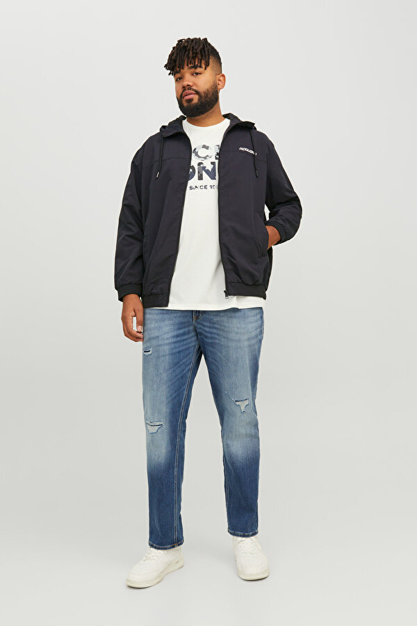 Jack & Jones JJERUSH HOOD BOMBER NOOS Siyah Erkek Ceket