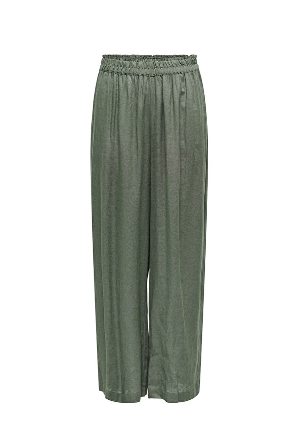 Only ONLTOKYO LIFE HW LINEN BL Yeşil Kadın Pantolon