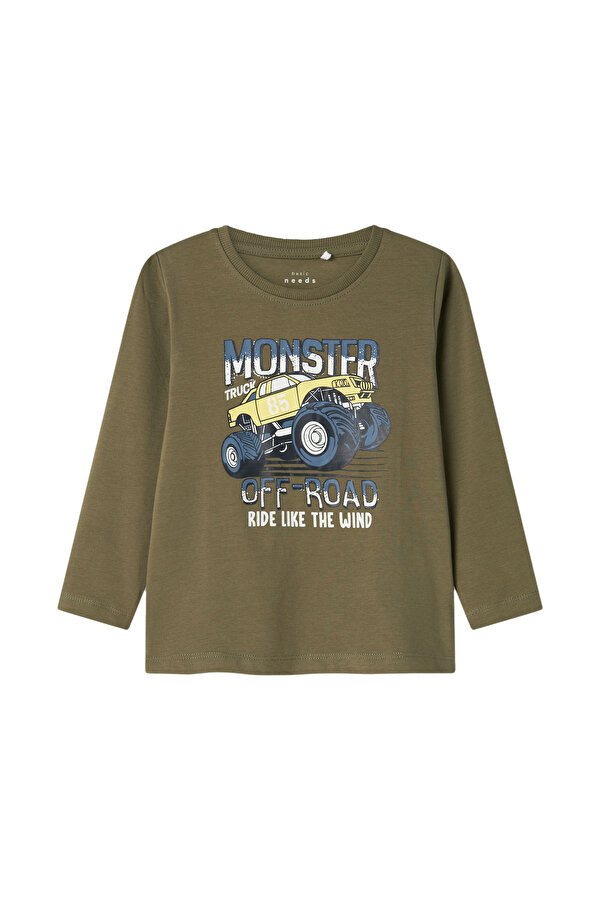 Name It NMMVUX LS TOP Haki Erkek Çocuk Kısa Kol T-Shirt