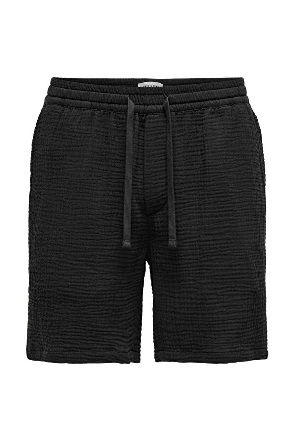 Only&Sons ONSTEL-PAS 0158 SHORTS Siyah Erkek Şort