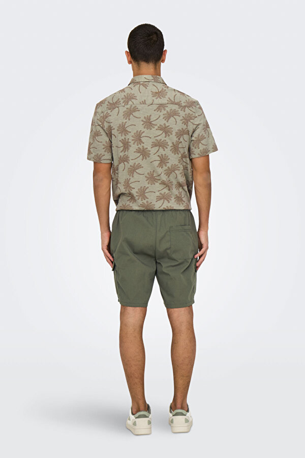 Only&Sons ONSKAL CARGO 0287 SHORTS Yeşil Erkek Şort