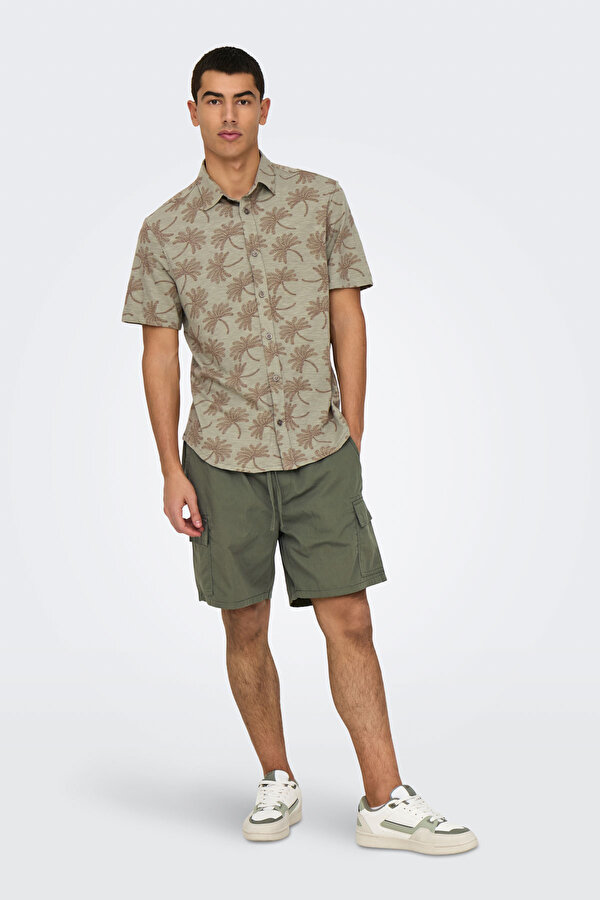 Only&Sons ONSKAL CARGO 0287 SHORTS Yeşil Erkek Şort
