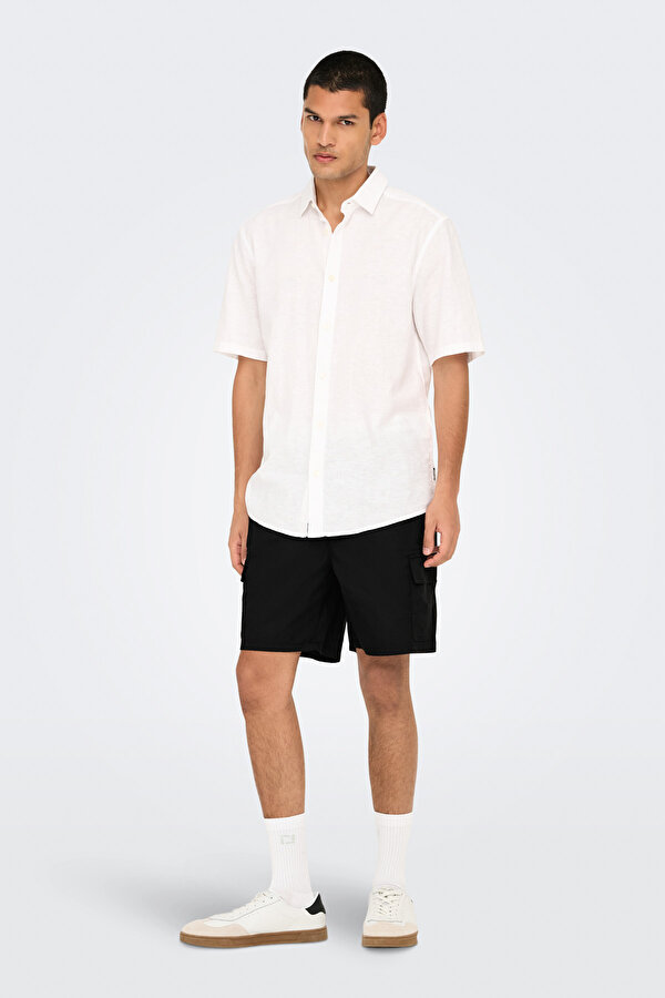 Only&Sons ONSKAL CARGO 0287 SHORTS Siyah Erkek Şort