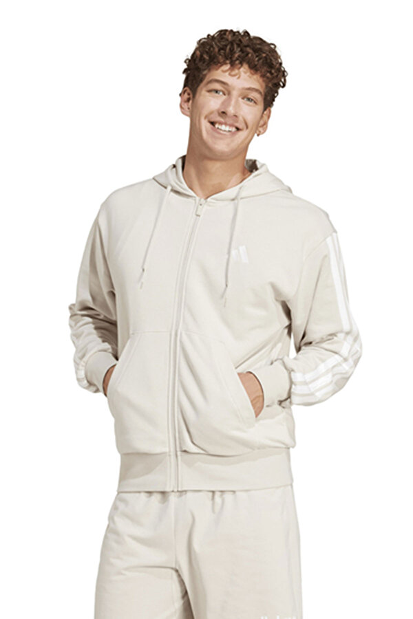 adidas Adidas M 3S Ft Fz Hd       Wonal Бежевый Мужчина Толстовка На Молнии