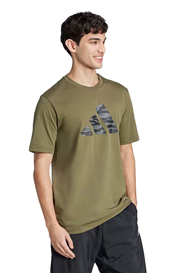 adidas M C CAMO LOGO T KHAKI Man Sleeve T-Sh