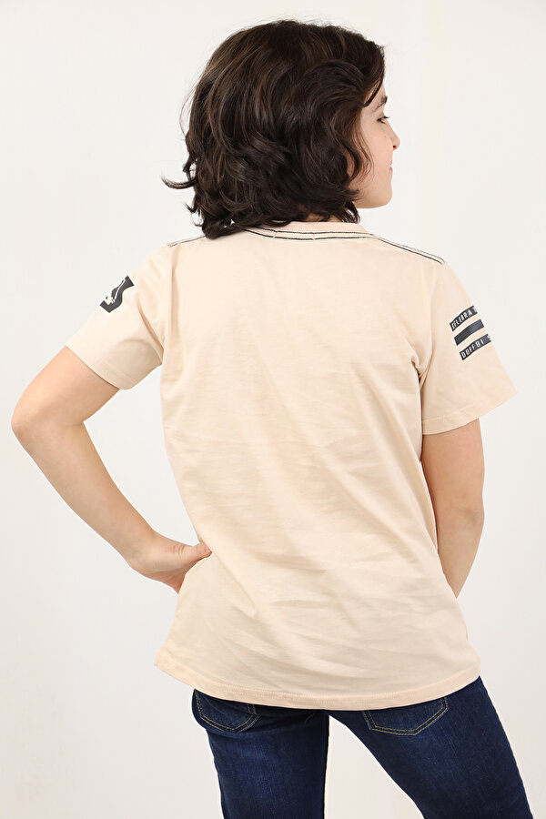 Toontoy Kids Toontoy Erkek Çocuk Agaınst All  Baskılı Tişört