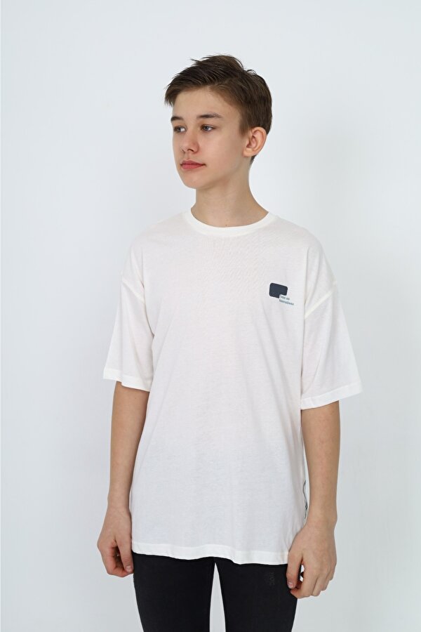 Toontoy Kids Toontoy Erkek Çocuk Logo Yazı Baskılı Tişört