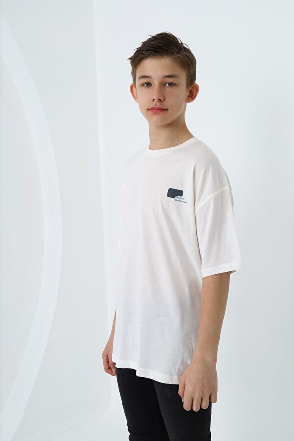 Toontoy Kids Toontoy Erkek Çocuk  Logo Yazı Baskılı Tişört