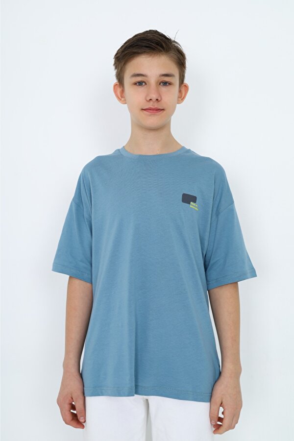 Toontoy Kids Toontoy Erkek Çocuk  Logo Yazı Baskılı Tişört