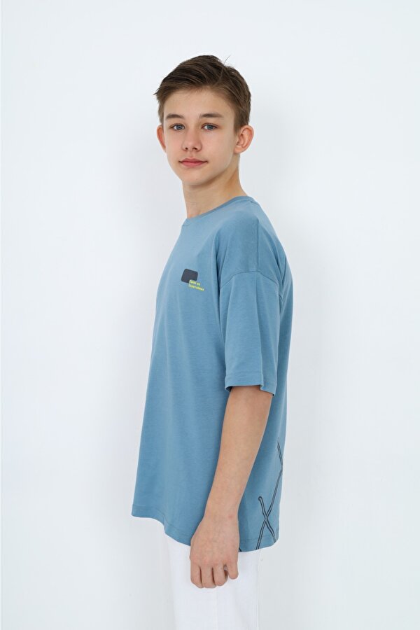 Toontoy Kids Toontoy Erkek Çocuk  Logo Yazı Baskılı Tişört