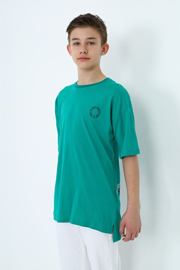 Toontoy Kids Toontoy Erkek Çocuk Ön Arka  Baskılı Tişört