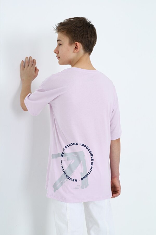 Toontoy Kids Toontoy Erkek Çocuk Ön Arka  Baskılı Tişört