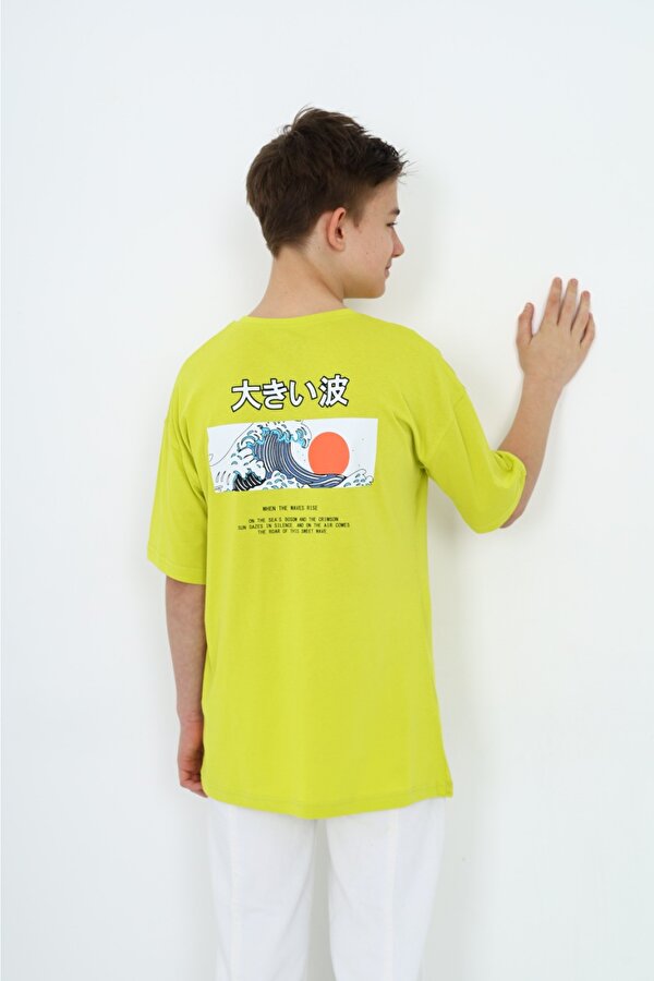 Toontoy Kids Toontoy Erkek Çocuk  Göğüsü Yazı  Baskılı Tişört