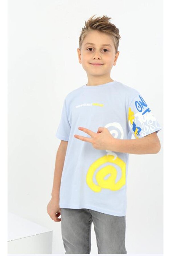 Toontoy Kids Toontoy Erkek Çocuk Soru İşareti Baskılı Tişört