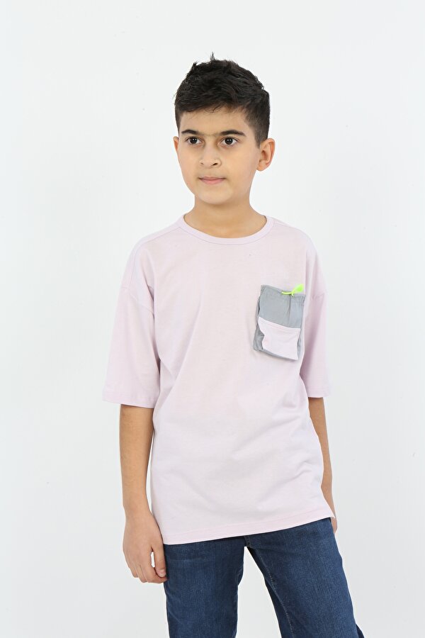 Toontoy Kids Toontoy Erkek Çocuk Göğsü Cepli Tişört