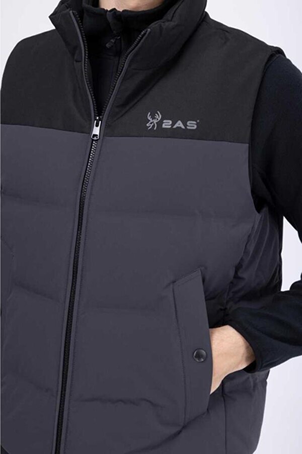 2AS Archer Erkek Down Yelek Antrasit Siyah ARVMCNFW23ANTB