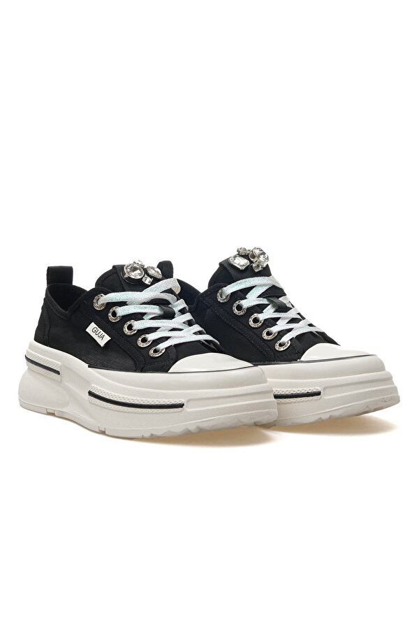 Guja Kadın Taş Detaylı Sneaker Günlük Ayakkabı 25y 25y389 Z Siyah