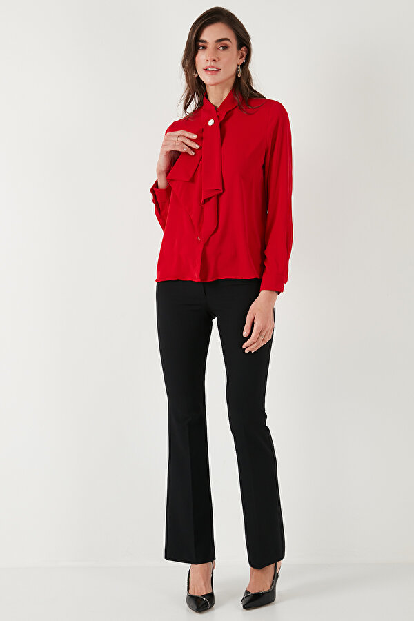 Lela Bayan Gömlek 611GO00333 KIRMIZI