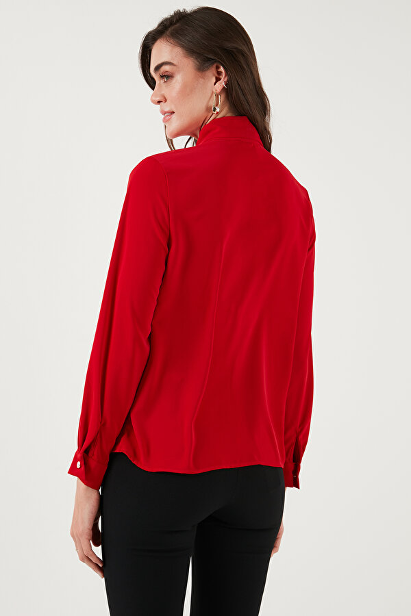 Lela Bayan Gömlek 611GO00333 KIRMIZI