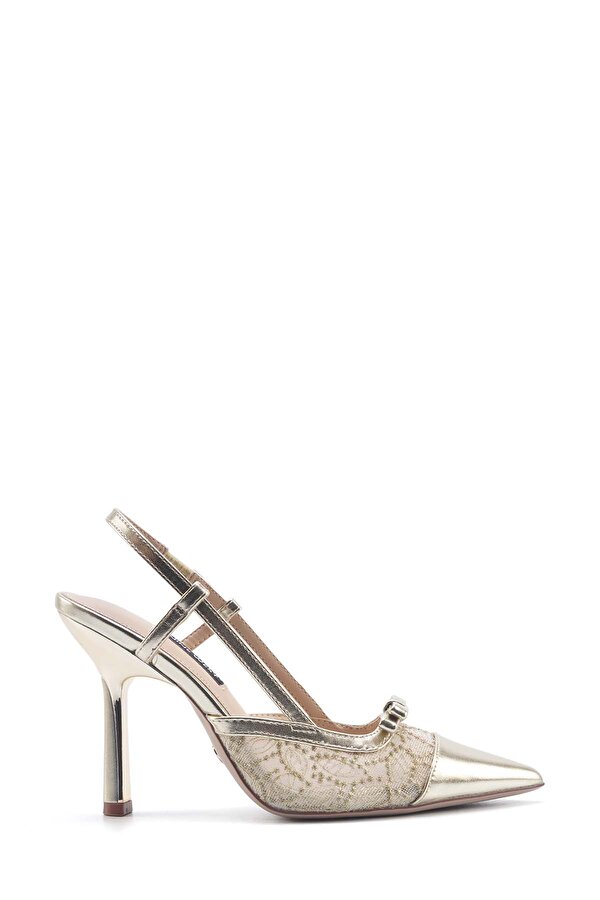Nine West ELISABETH 5FX Altın Kadın Topuklu Sandalet