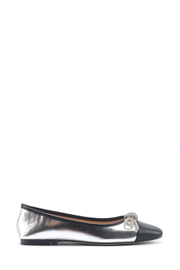 Nine West HOLLYA 5FX Gümüş Kadın Babet