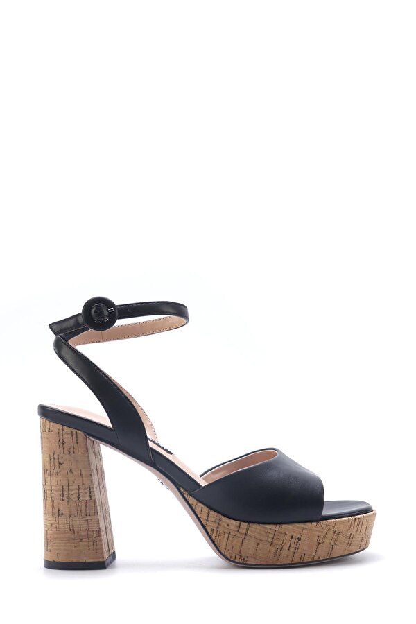 Nine West LALIE 5FX Siyah Kadın Topuklu Sandalet