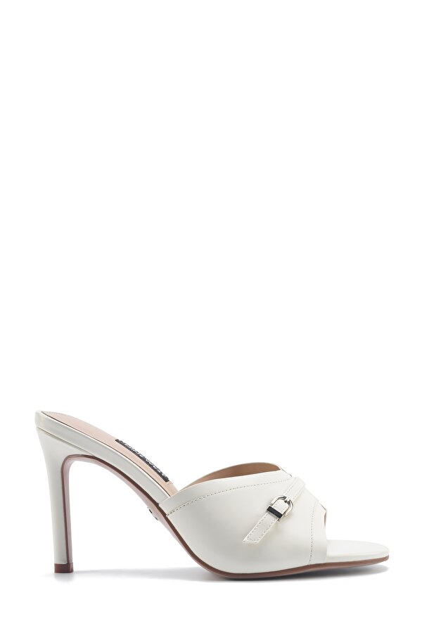 Nine West LETICIA 5FX Beyaz Kadın Topuklu Terlik