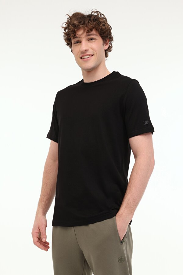 Lumberjack MB CT110 PM C NK T-SH 5FX Siyah Erkek Kısa Kol T-Shirt