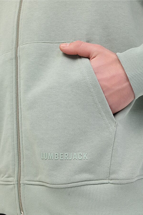 Lumberjack MB ROS 18HS112 5FX PASTEL HAKI Erkek Eşofman Üstü