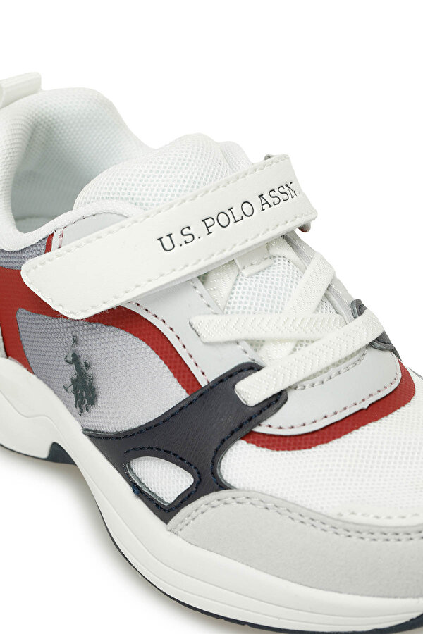 U.S. Polo Assn. LESSER 5FX Beyaz Erkek Çocuk Spor Ayakkabı