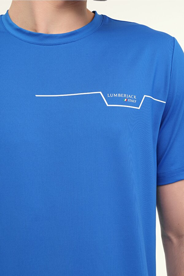 Lumberjack ML RENATO 11ITL1019 5FX Saks Erkek Kısa Kol T-Shirt