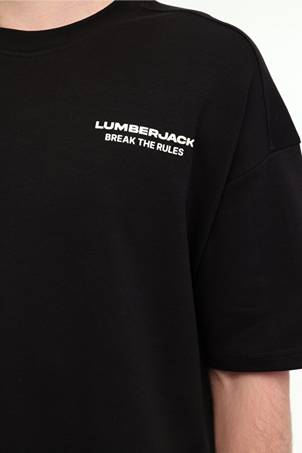 Lumberjack ML FRANCO 11FF10 5FX Siyah Erkek Kısa Kol T-Shirt