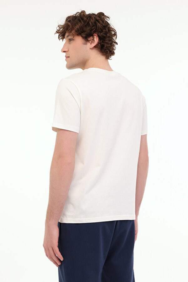 Kinetix MB PAM V 11SN221 5FX Beyaz Erkek Kısa Kol T-Shirt