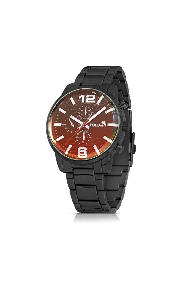 Polo Air Erkek Metal Kol Saati Ve Parfüm Seti Hediyelik Kutusunda Kombin Siyah Renk Pl-0949e1