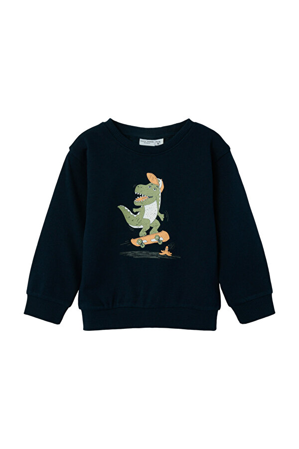 Name It NMMVILDAR LS NREG SWEAT U Lacivert Erkek Çocuk Sweatshirt