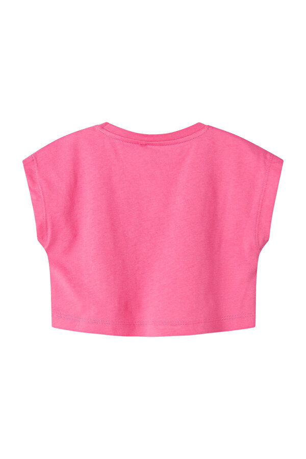 Name It NMFVILMA CAPSL CROP TOP Pembe Kız Çocuk Kısa Kol T-Shirt