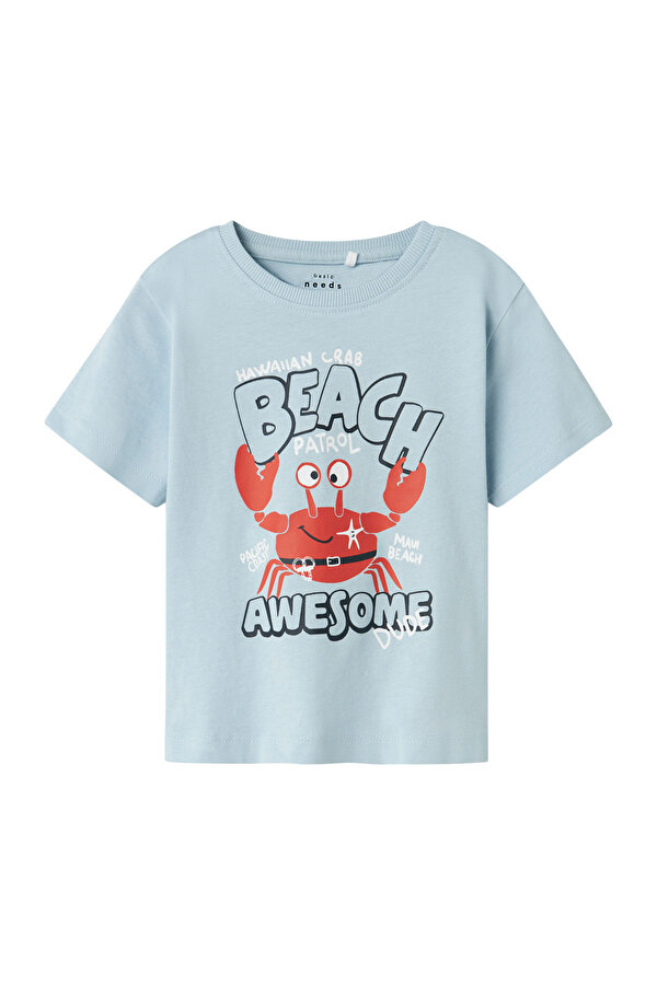 Name It NMMVAGNO SS LOOSE TOP Mavi Erkek Çocuk Kısa Kol T-Shirt