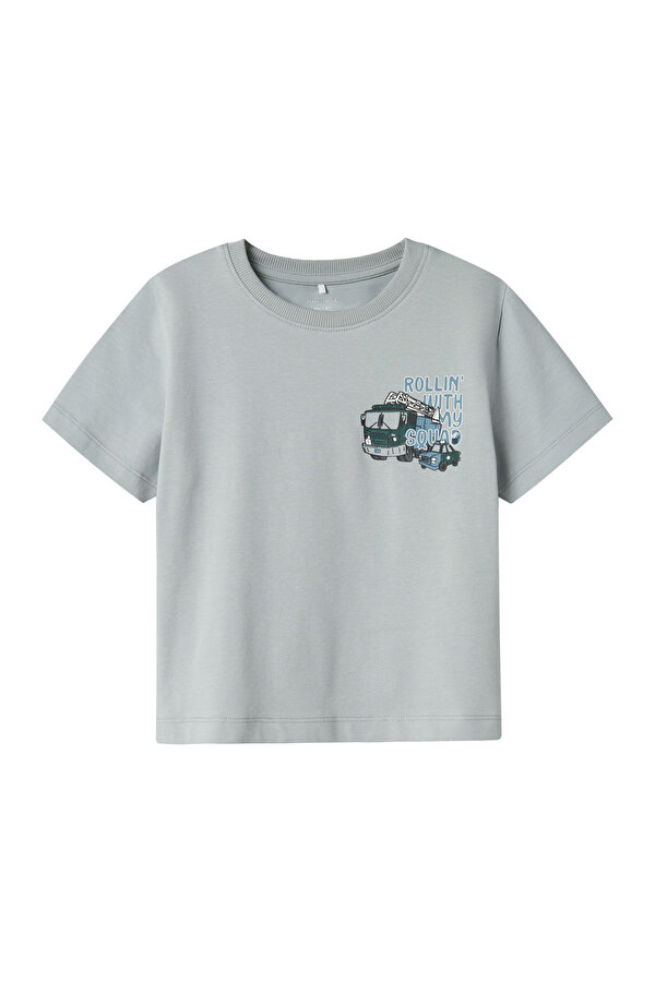 Name It NMMDREW NREG SS TOP BOX Mavi Erkek Çocuk Kısa Kol T-Shirt