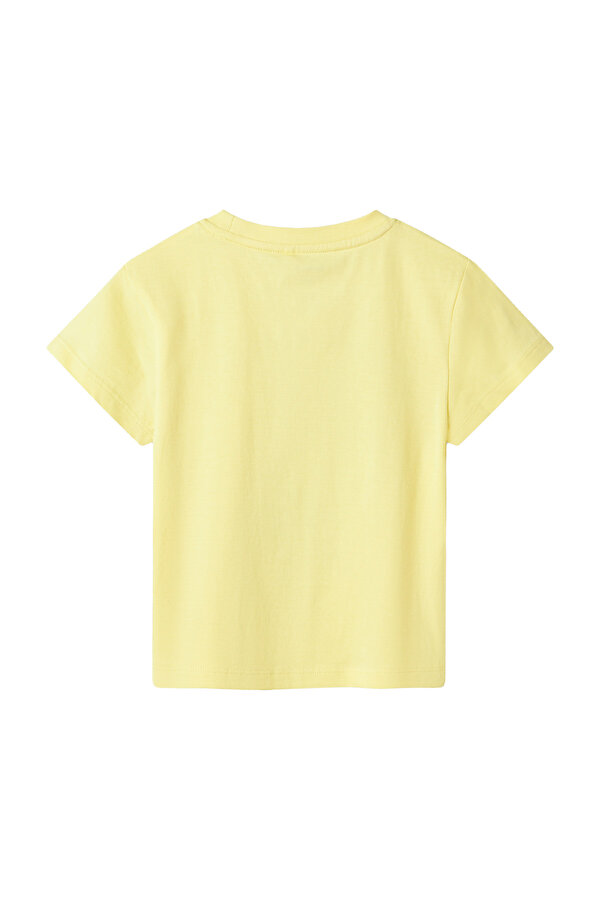 Name It NMMDELLAN NREG SS TOP BOX Sarı Erkek Çocuk Kısa Kol T-Shirt